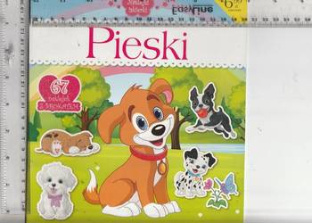 Pieski 60 naklejek z brokatem.