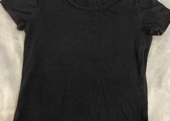 Czarny T-shirt / czarna koszulka / bluzka z krótkim rękawem