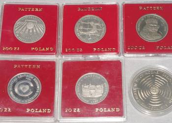 Monety próbne z PRL - zestaw 6szt.