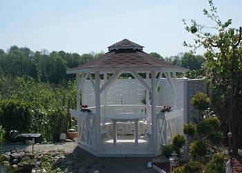 Altana 1 5m Sześciokątna Impregnowana +Podłoga Gont Meble w cenie Producent