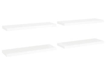 Półki ścienne 4 szt białe 80x235x38 cm MDF WM-323816