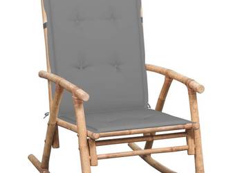 vidaXL Fotel bujany z poduszką, bambusowy (SKU:3063904)