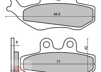 KLOCKI HAMULCOWE FT 3017 Brenta XT125 TZR50