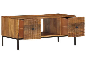 Stolik kawowy 90 x 45 x 40 cm lite drewno mango WM-286559