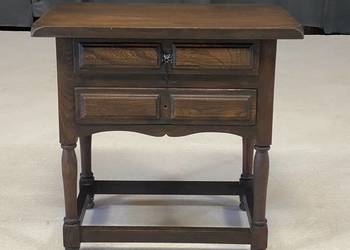 Stylowa debowa szafka komoda 2 szuflady