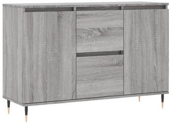 Szafka szary dąb sonoma 104x35x70 cm materiał drewnopochodny WM-827202