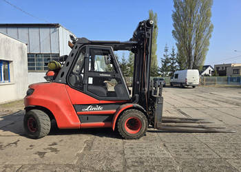 BEZ CENY MINIMALNEJ Wózek widłowy LINDE H80T-02/900 z paletyzerem LPG udźw…