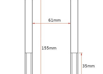 Cybant jarzmo obejma M12 60x155