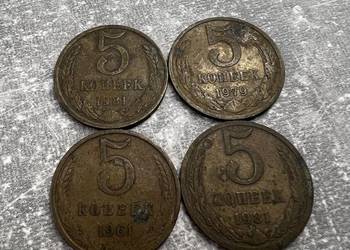 Moneta 5 kopiejek z 1979, 1981, 1961 - CCCP / ZSRR