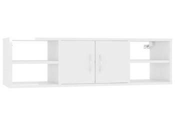 Półka ścienna wysoki połysk biała 102x30x29 cm WM-806262