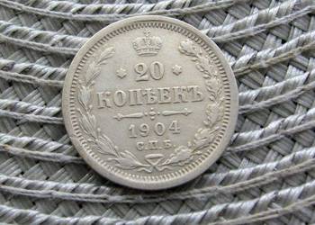 Rosja 20 Kopiejek 1904r - SREBRO