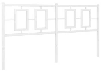 Metalowe wezgłowie białe 150 cm WM-374324