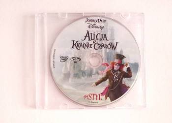 Bajka Alicja w Krainie Czarów (Disney, Johnny Depp) + gratis do wyboru