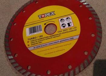 Tarcza diamentowa TOPEX Turbo 180 mm – nowa