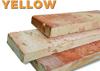 Cut Brick YELLOW – płytki cięte z cegły rozbiórkowej na elewację i do wewną