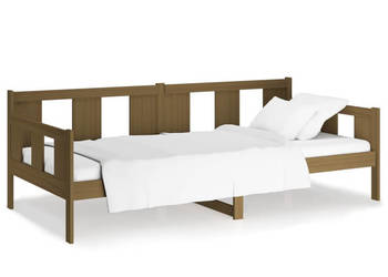 Łóżko dzienne miodowe lite drewno sosnowe 90x200 cm WM-820270