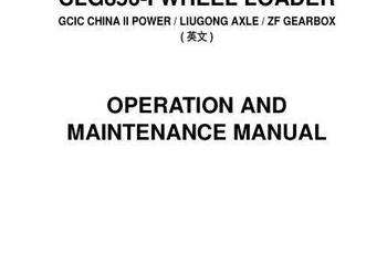 LiuGong CLG856 instrukcja obsługi, naprawy PL