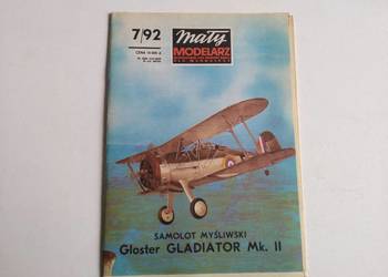 Mały Modelarz nr 7/1992, Samolot myśliwski Gloster Gladiator Mk. II