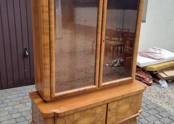 Stara witryna art deco antyk, vintage, lata prl.