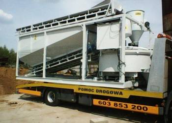 węzeł betoniarski z ładowarką mobilny