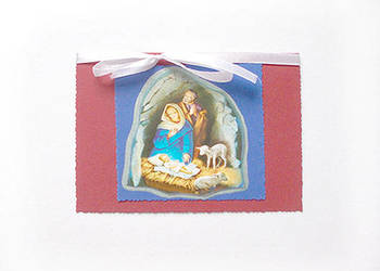 Boże Narodzenie kartki bez tekstu, świąteczna kartka ze stajenką, szopka