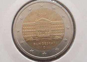 2 Euro - Bundesrat - Niemcy- men J. - 2019 r.