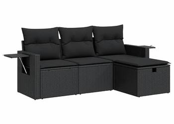 vidaXL 4-cz. zestaw wypoczynkowy do ogrodu, poduszki(SKU:3325451)