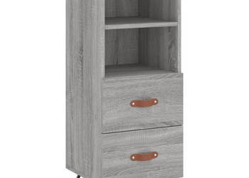 Szafka szary dąb sonoma 345x34x90 cm materiał drewnopochodny WM-828642