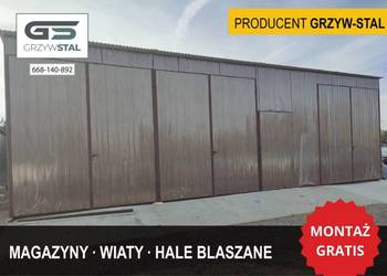 D69 Garaż Blaszany / Wiata Blaszana / Hala / Magazyn / Blaszak - GRZYWSTAL
