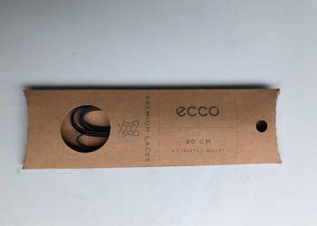 Sznurówki ECCO PREMIUM LACES - Czarne - 3mm, 80cm  NOWE