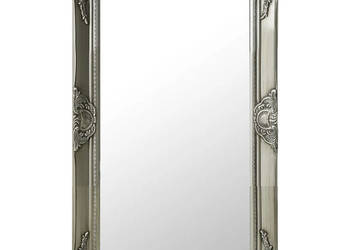 Lustro ścienne w stylu barokowym 50x80 cm srebrne WM-320322