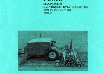 Tume Maximaster 6001 8001 instrukcja obsługi, katalog czesci