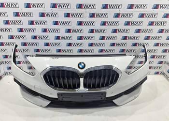 BMW 1 F40 ZDERZAK PRZÓD PRZEDNI PDC HALOGENY KPL A300 ALPINWEISS ORYGINAŁ