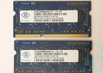 Zestaw 2x2GB RAM SODIMM Nanya DDR3 1333 MHz, darmowa wysyłka