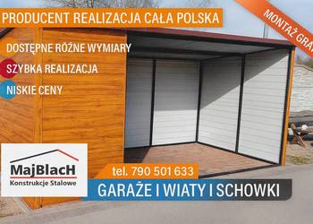 Mały Schowek Otwarty Złoty Dąb – NISKA CENA  - Blaszak - Garaż  – Maj-Blach