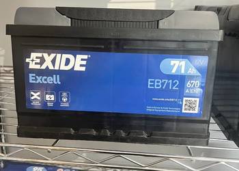 Akumulator 71Ah 670A EN Exide Excell  PRAWY PLUS