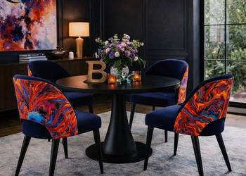 Krzesło Tapicerowane Premium KL-5 Lawa Crush Velvet – Edite Meble