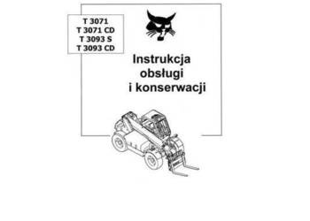 Bobcat T3071, T3071CD, 3093 S, 3093 CD instrukcja obsługi