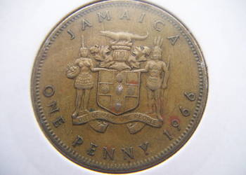 Stare monety 1 pens 1966 Jamajka