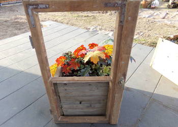 Stare okno , rama okienna retro loft lustro, zdjęcia 54x95