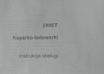 dtr instrukcja obsługi KOPARKOŁADOWARKA CASE 590ST i iNNE