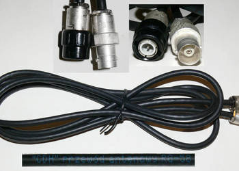 kabel RG58 WTYK BNC50 - GNIAZDO BNC50 długość 1m UNITRA