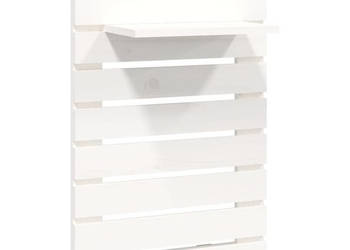 Wiszące półki nocne 2 szt. białe lite drewno sosnowe WM-824769