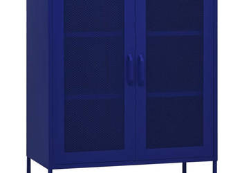 Szafka granatowa 80x35x1015 cm stalowa WM-336172
