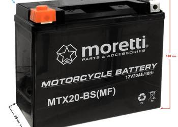 Akumulator Motocyklowy AGM MTX20-BS 20Ah 270A L+