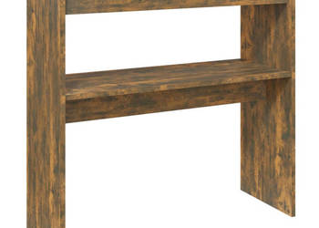 Stolik konsolowy przydymiony dąb 80x30x80 cm WM-815216