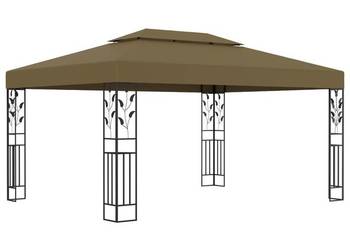 vidaXL Altana z podwójnym dachem, 3x4 m, taupe, 180 g/m²(SKU:312244)