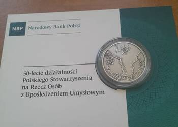 Moneta srebrna "Włączeni w życie" 10 zł z 2013 r.