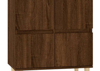 Komoda brązowy dąb 60x35x70 cm materiał drewnopochodny WM-821163