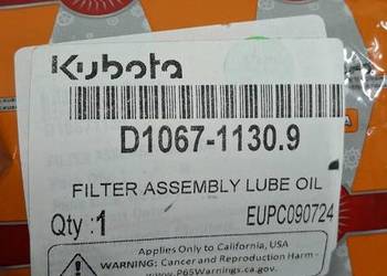Filtr oleju Kubota D1067-1130.9